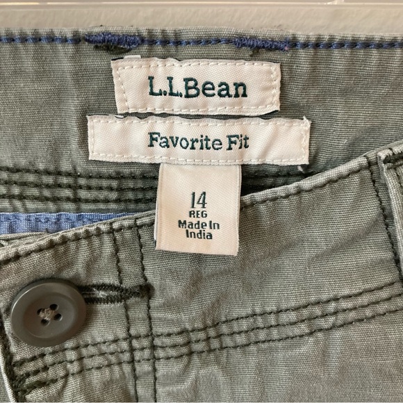 2 Pairs LL Bean Stretch Canvas Pants 14 - Picture 2 of 12